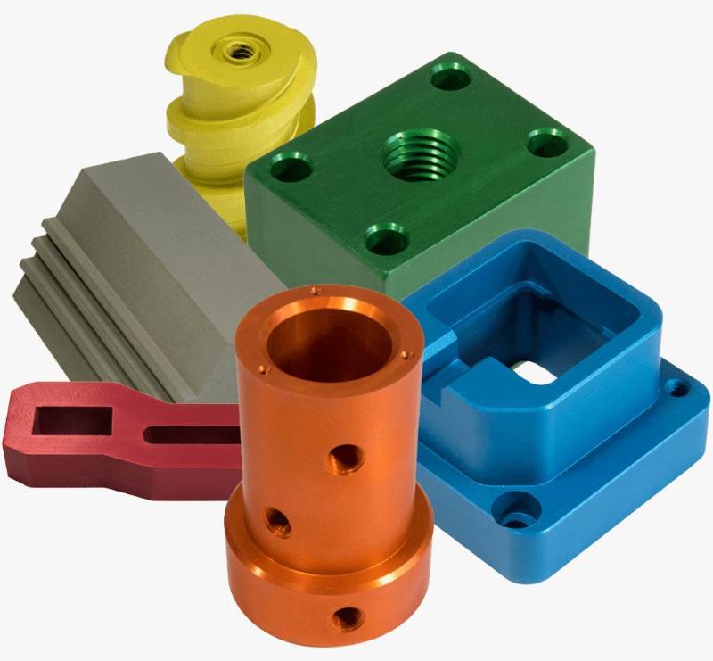 Colour-anodised aluminium components